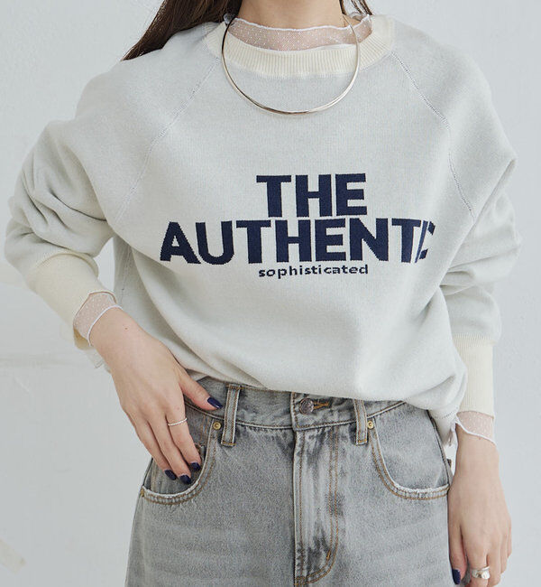  「ジャガードロゴニットプルオーバー」|キャミソール|