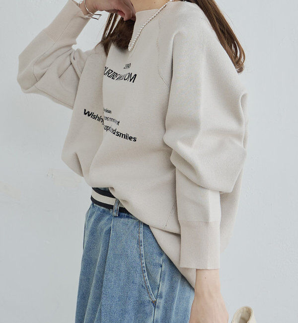  「ジャガードロゴニットプルオーバー」|キャミソール|