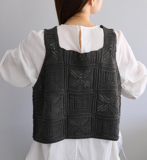  「すかし編みニットビスチェ」|ニット・セーター|