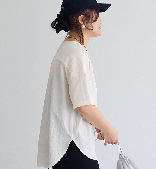  「【＠noricorico102企画】キレイ見え万能Tブラウス」|シャツ・ブラウス|
