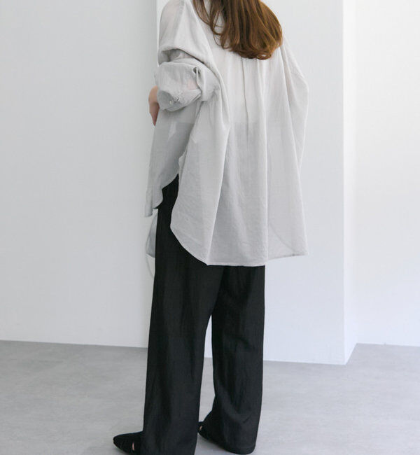  「レーヨンナイロンタックスラックスパンツ」|スラックス|