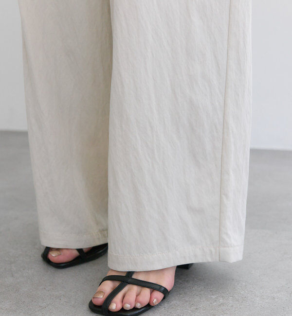  「レーヨンナイロンタックスラックスパンツ」|スラックス|