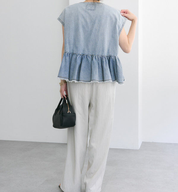  「レーヨンナイロンタックスラックスパンツ」|スラックス|