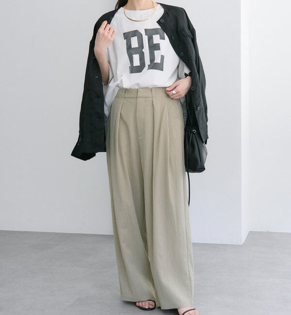  「レーヨンナイロンタックスラックスパンツ」|スラックス|