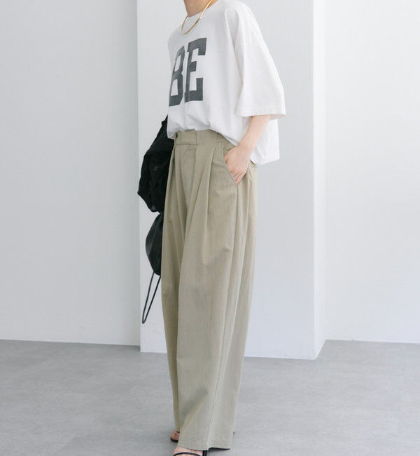  「レーヨンナイロンタックスラックスパンツ」|スラックス|