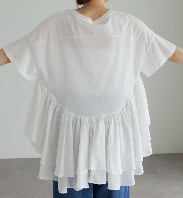  「異素材切り替えTシャツ」|Tシャツ・カットソー|