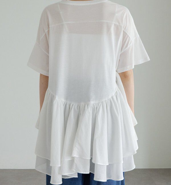  「異素材切り替えTシャツ」|Tシャツ・カットソー|