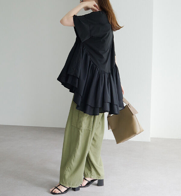  「異素材切り替えTシャツ」|Tシャツ・カットソー|