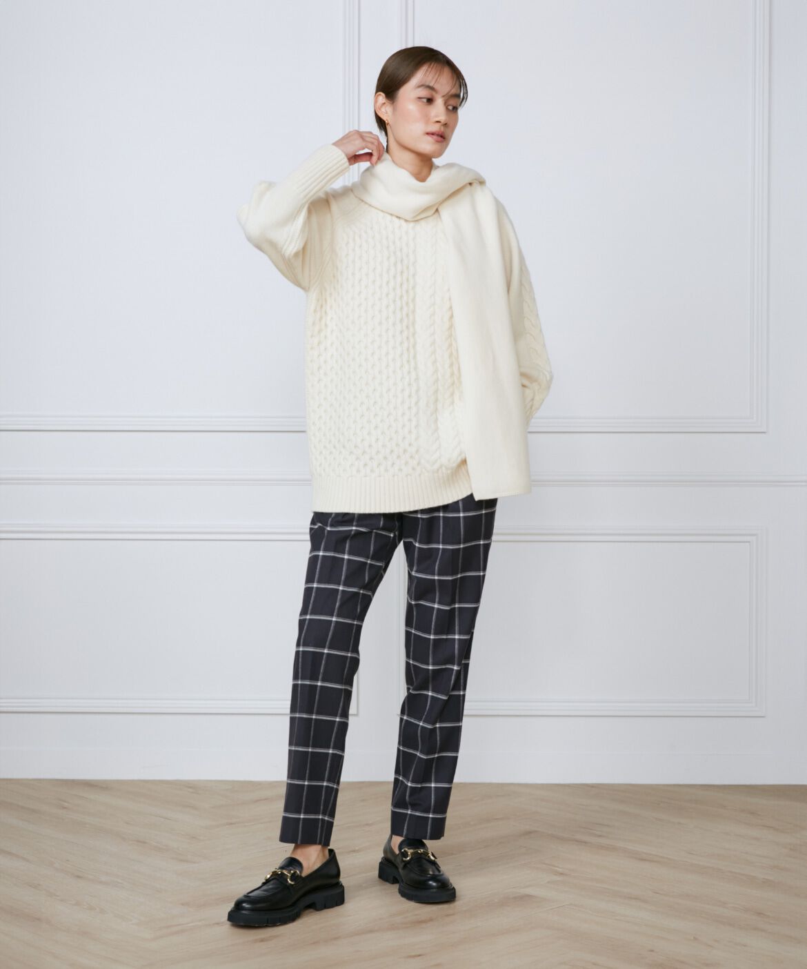 INED「ニットストール」|ストール|