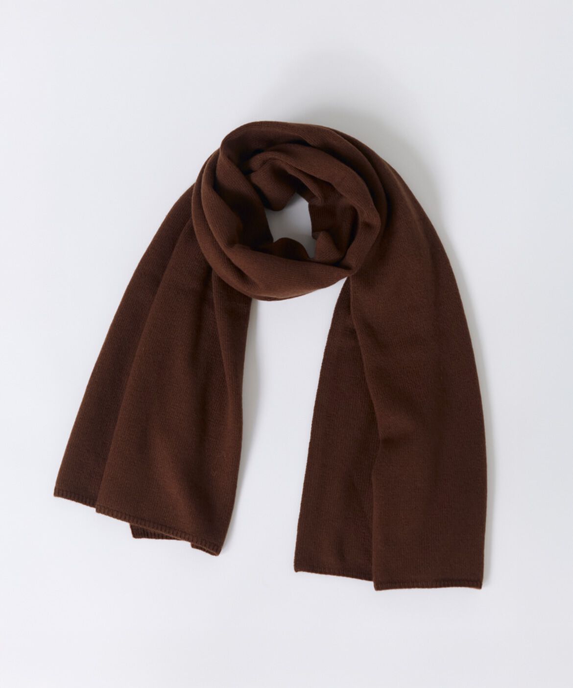INED「ニットストール」|ストール|ブラウン
