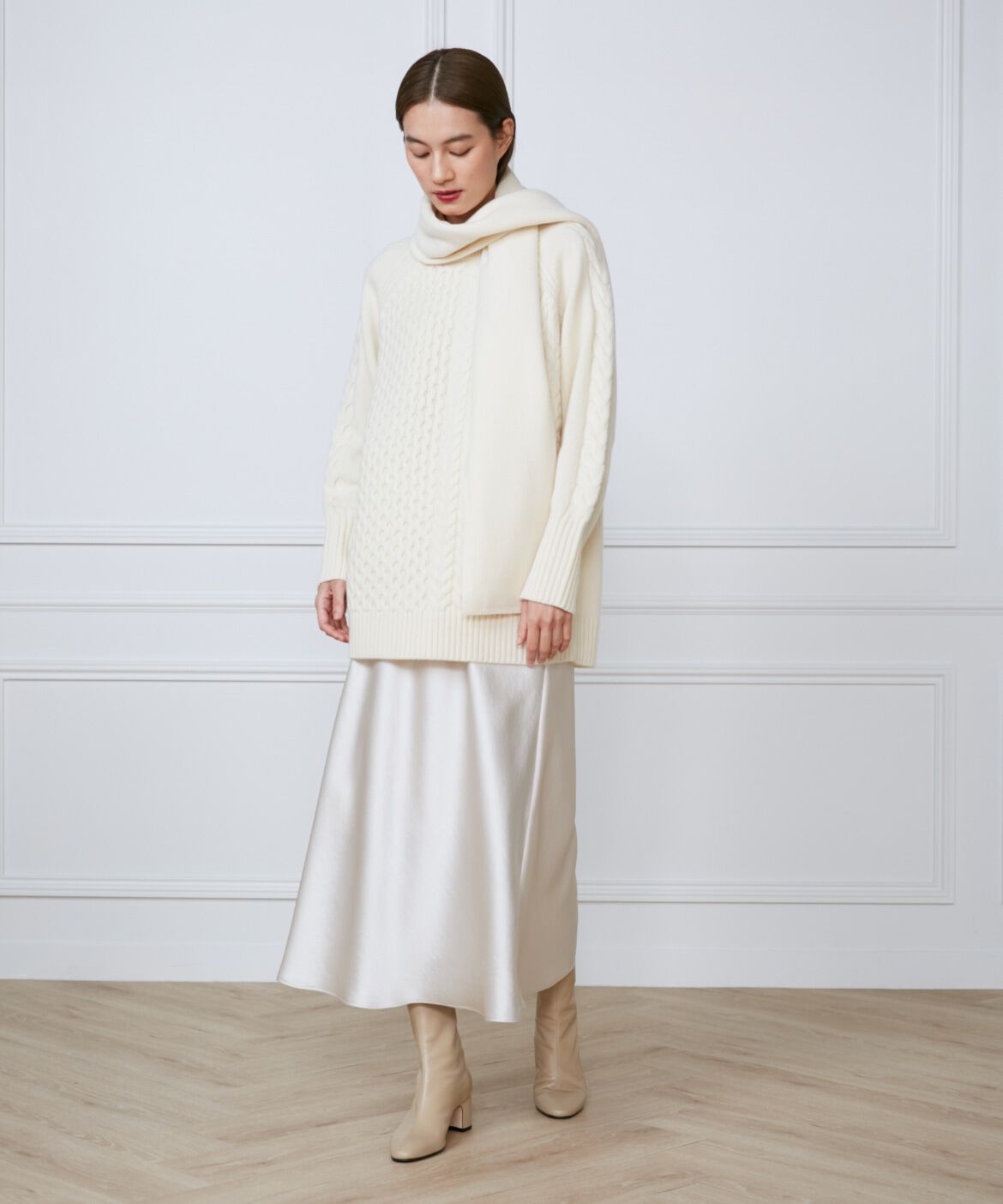 INED「ニットストール」|ストール|