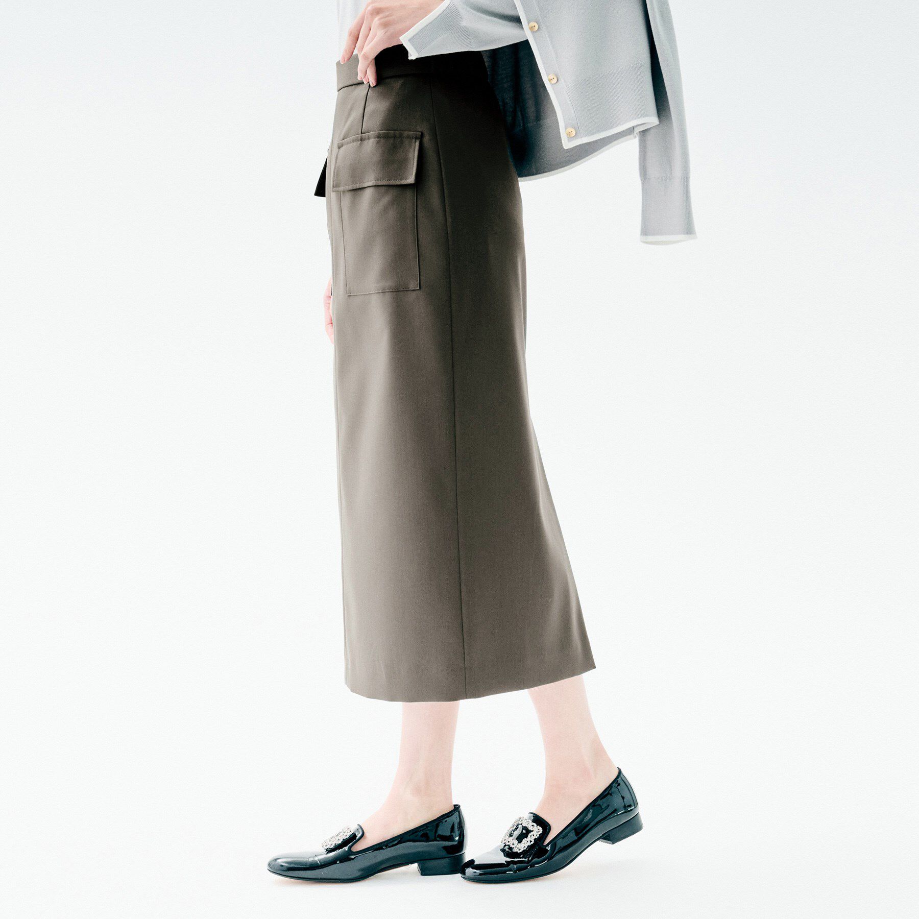 UNTITLED「アウトポケット ナロースカート」|スカート|