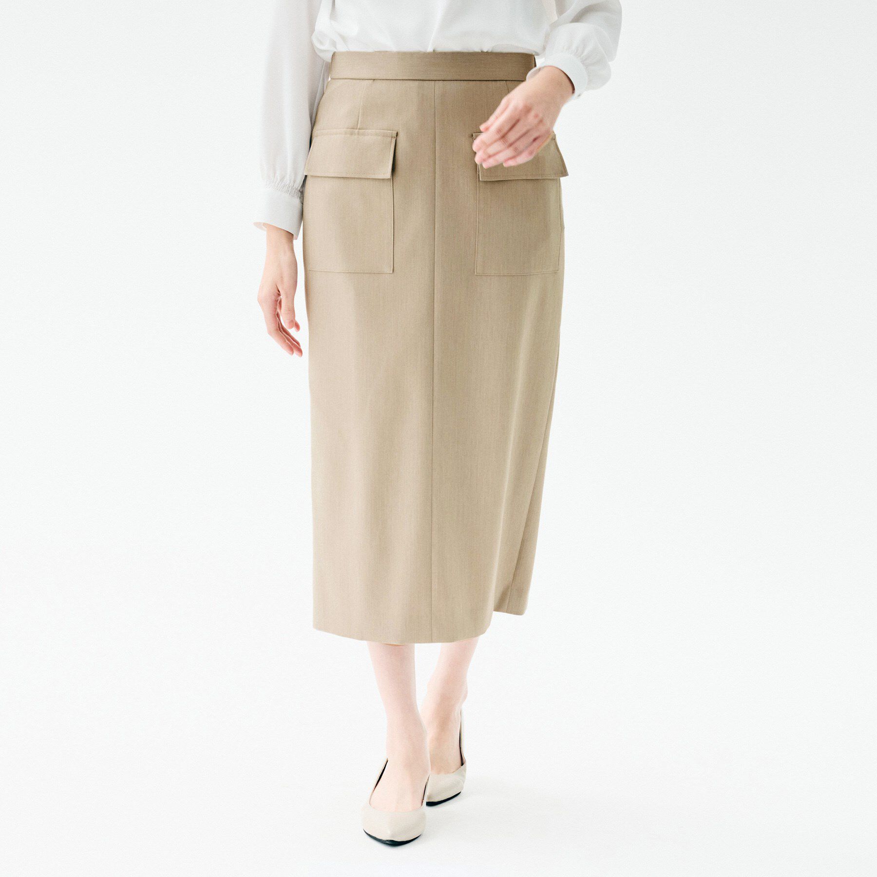 UNTITLED「アウトポケット ナロースカート」|スカート|