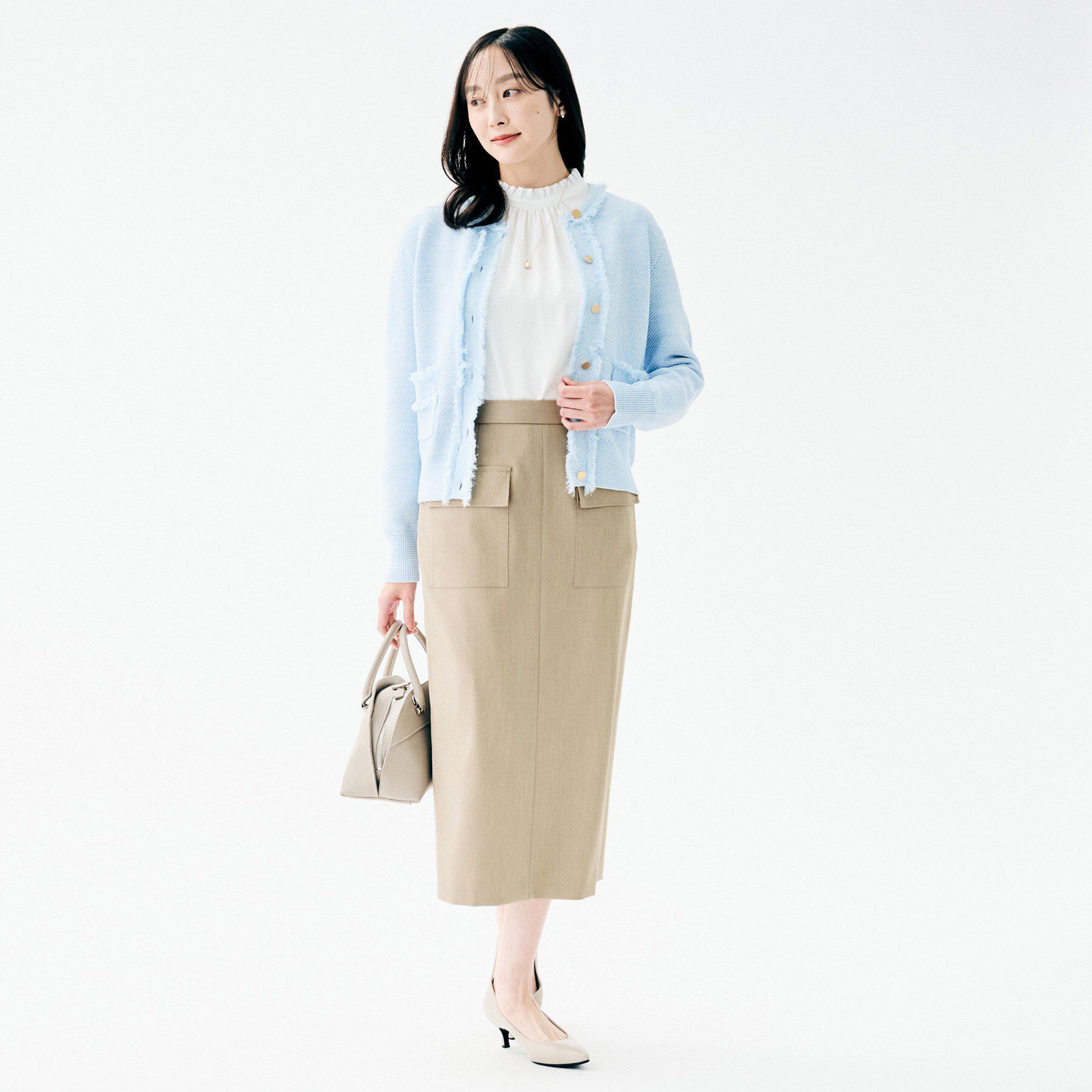 UNTITLED「アウトポケット ナロースカート」|スカート|