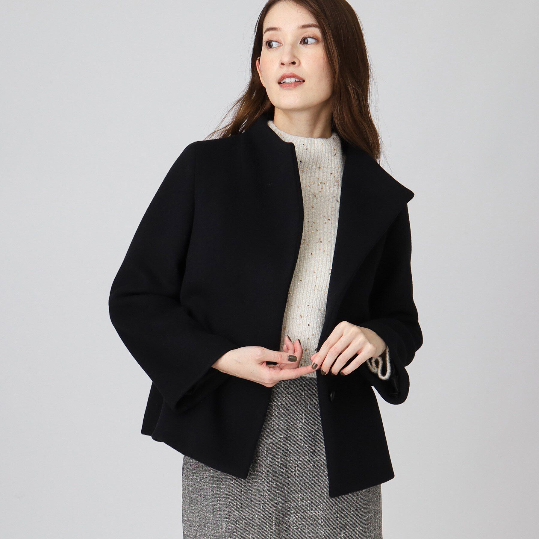 COUP DE CHANCE「【日本製／ショートコート】スカートにもパンツにも◎軽くて暖かいショートコート」|その他|