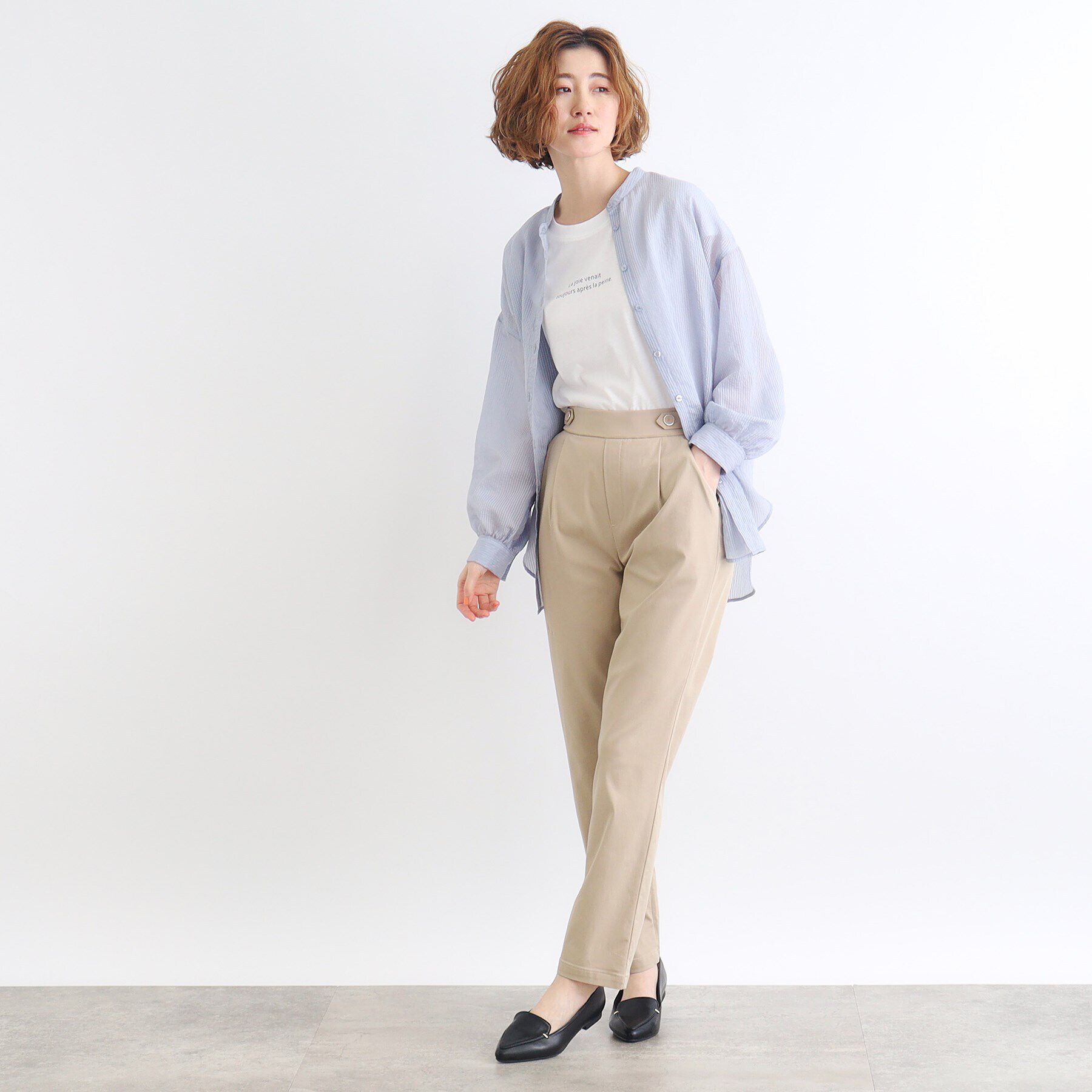 grove「【高身長さん向け＋5cm】＜接触冷感・多サイズ＞サマーハイパーストレッチテーパードパンツ」|その他|