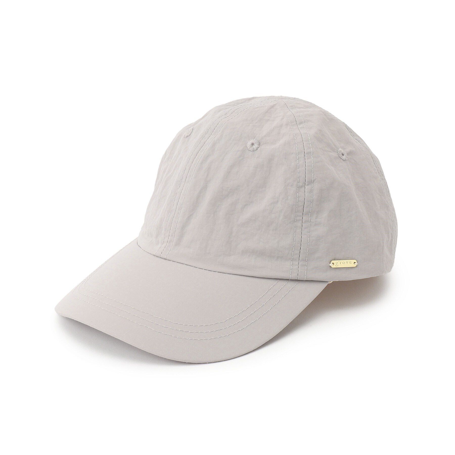 grove「ナイロンメタルプレートキャップ」|キャップ・キャスケット|ライトグレー(011