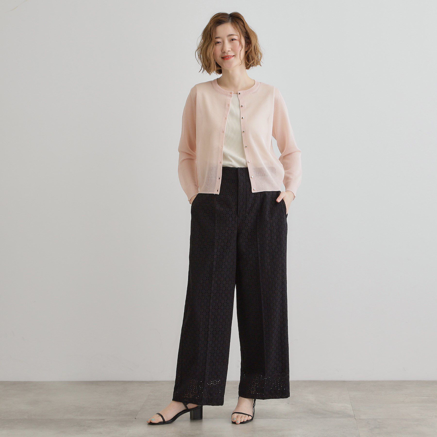 grove「【雑誌掲載】洗えるシアーカーディガン」|カーディガン|