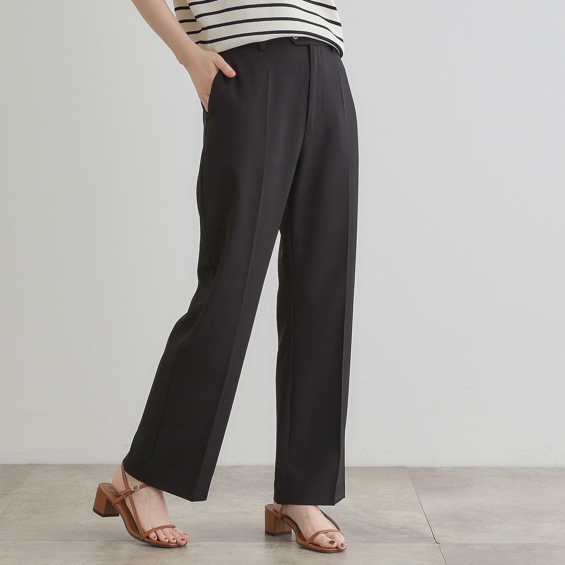 grove「ひんやり、すらり。夏の美シルエット ドレープストレートパンツ」|その他|