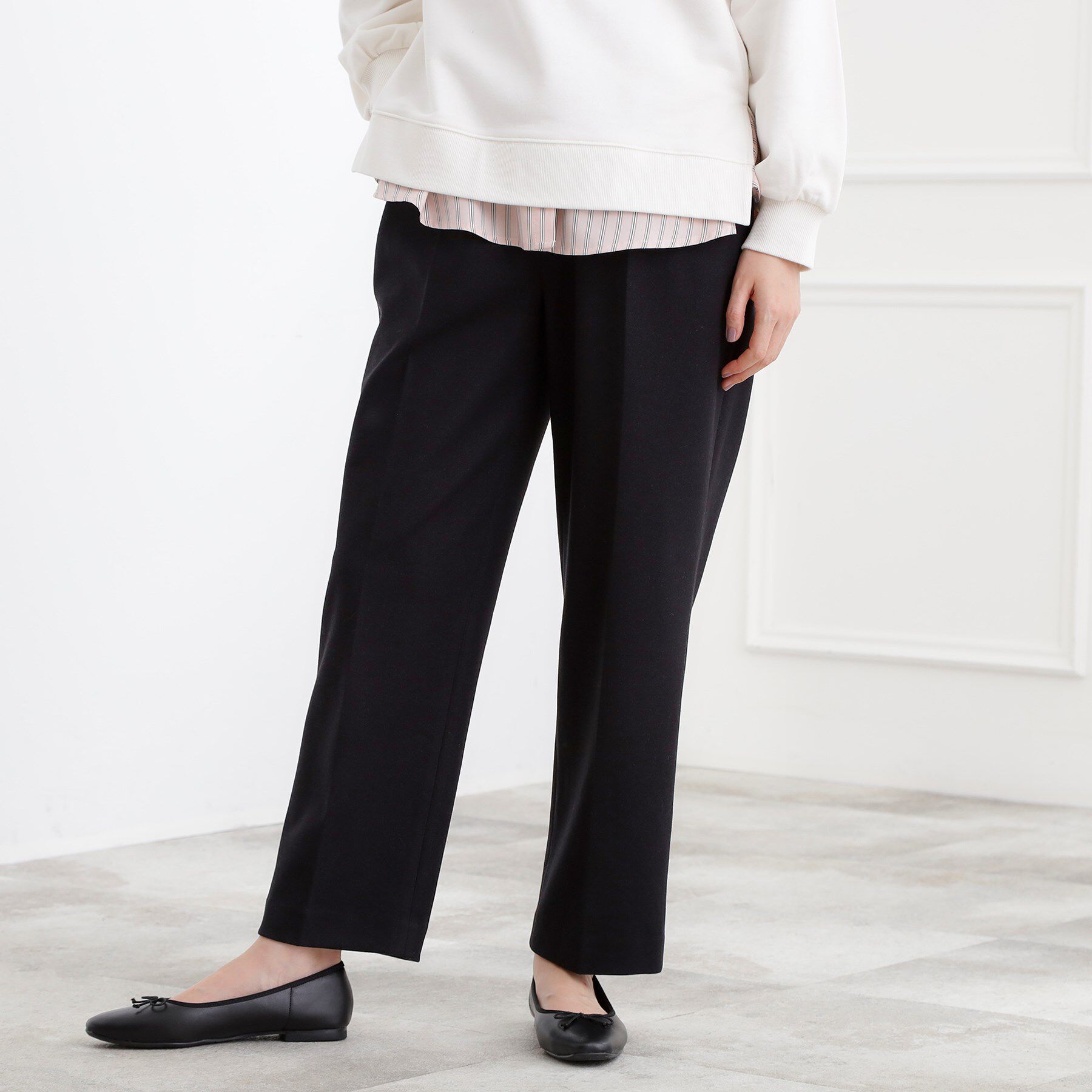 grove「きれいめシルエットに、心地よさを仕込んで　スーパーストレッチ起毛テーパードパンツ」|その他|