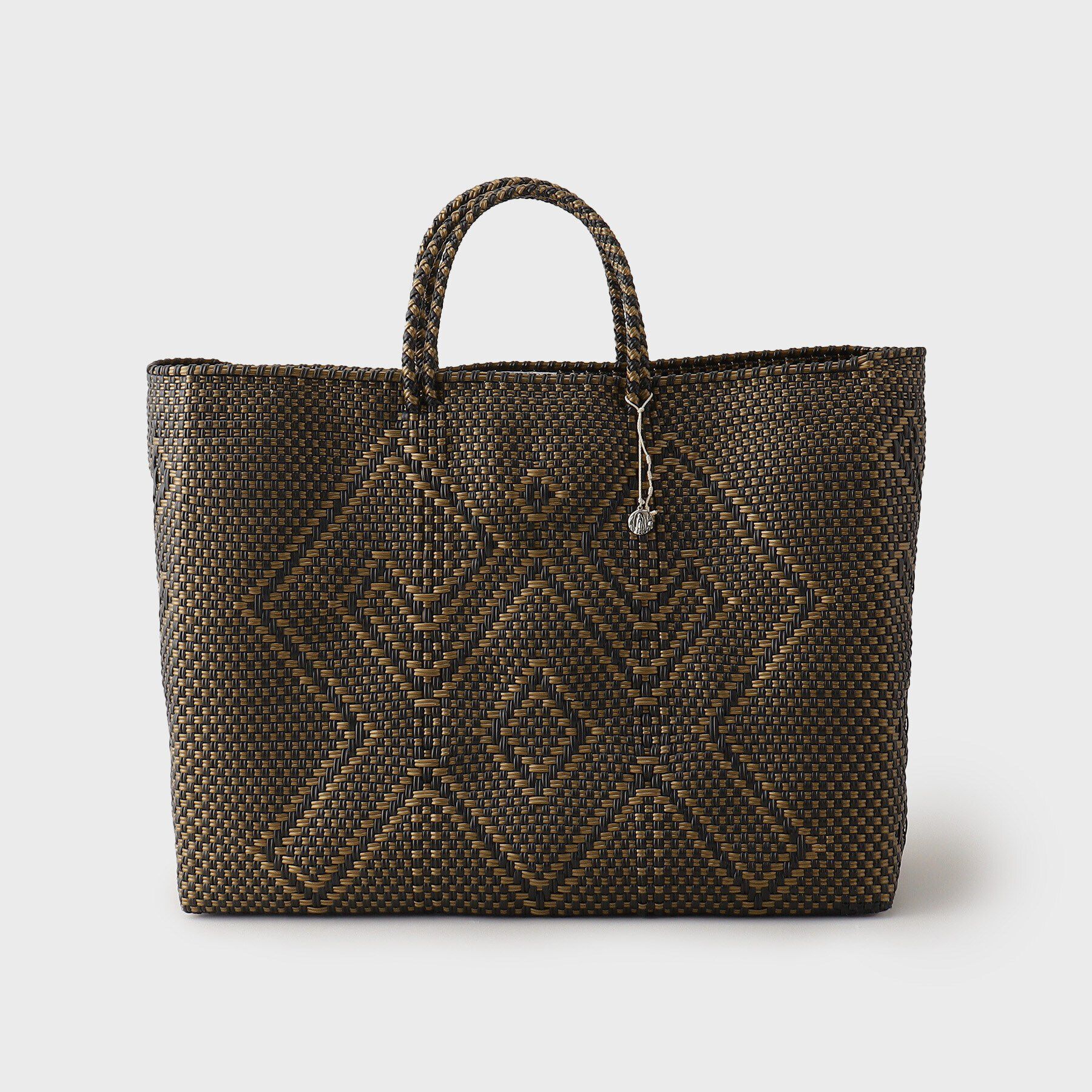 TAKEO KIKUCHI「【OJO DE MEX】CAGO Tote Grande　カゴバッグ」|トートバッグ|Gold&times;Black