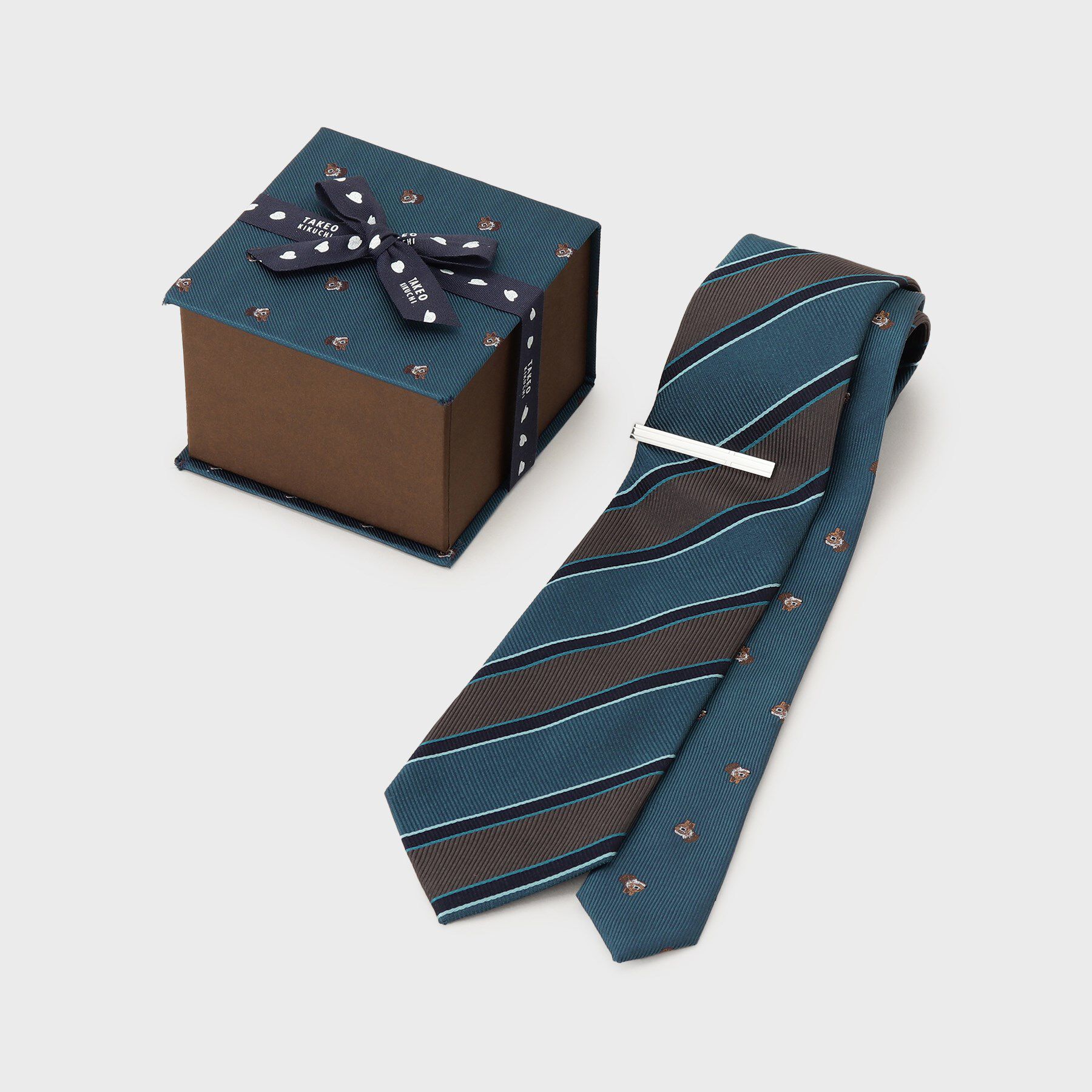 TAKEO KIKUCHI「【BOXセット】イングリッシュガーデン ネクタイ＆タイバー」|ネクタイ・蝶ネクタイ|