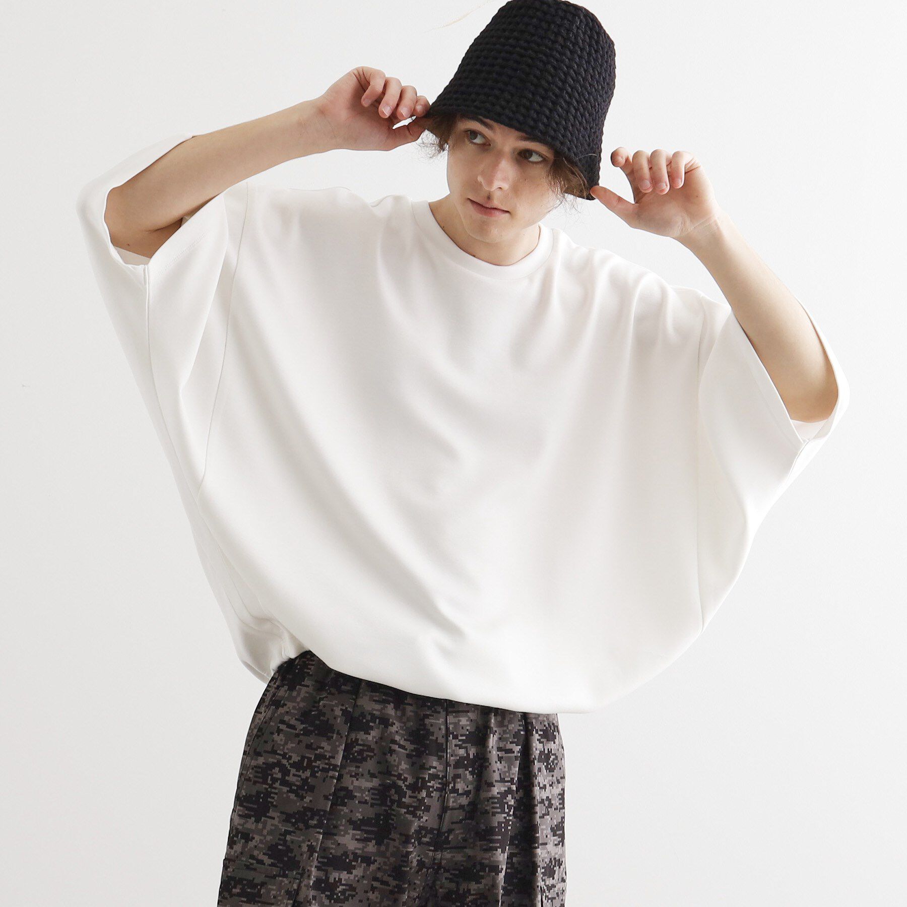 tk.TAKEO KIKUCHI「マシュマロドルマンカットソー」|Tシャツ・カットソー|ホワイト(001)