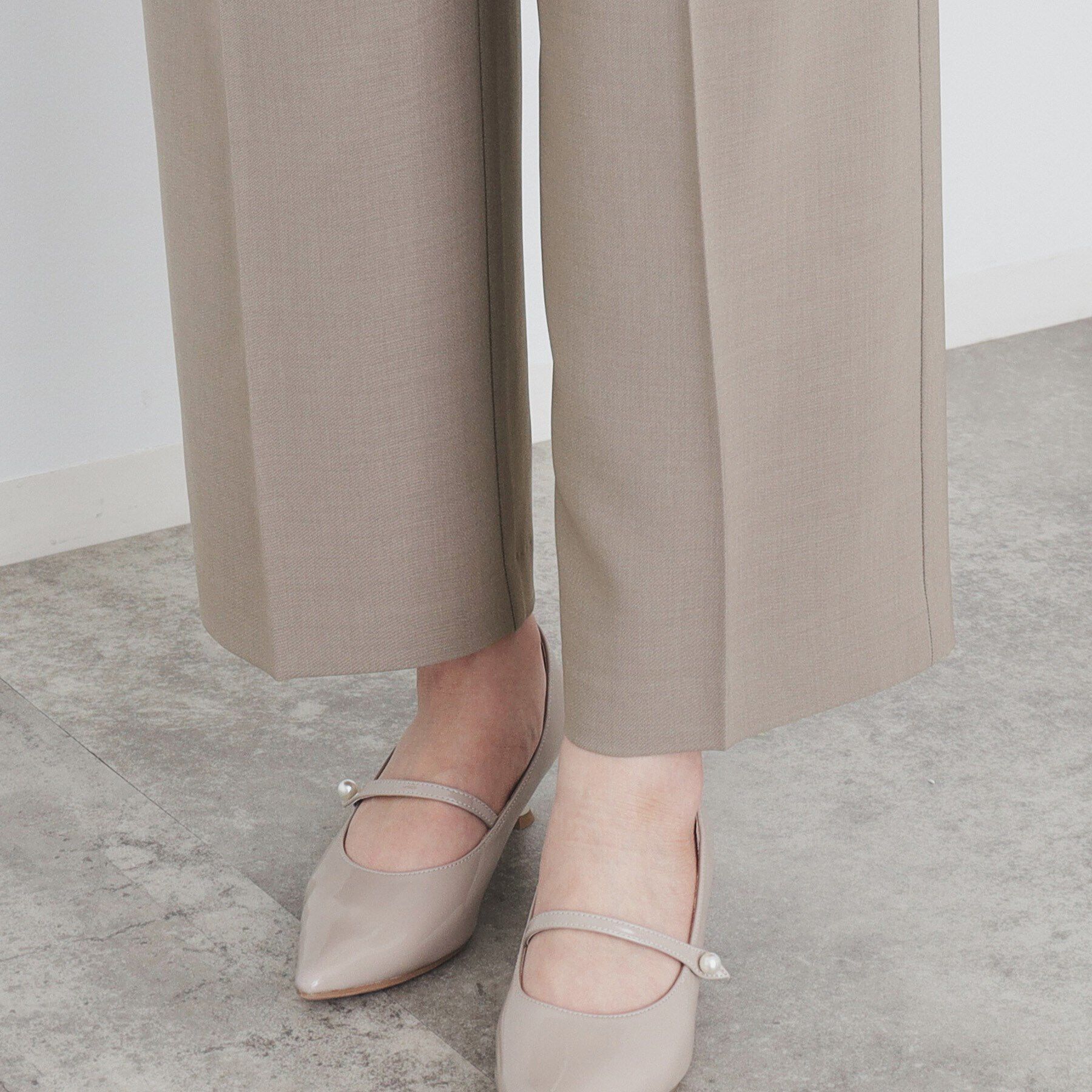 index「ストレッチベルテッドストレートパンツ【洗濯機洗い可/防シワ】」|その他|