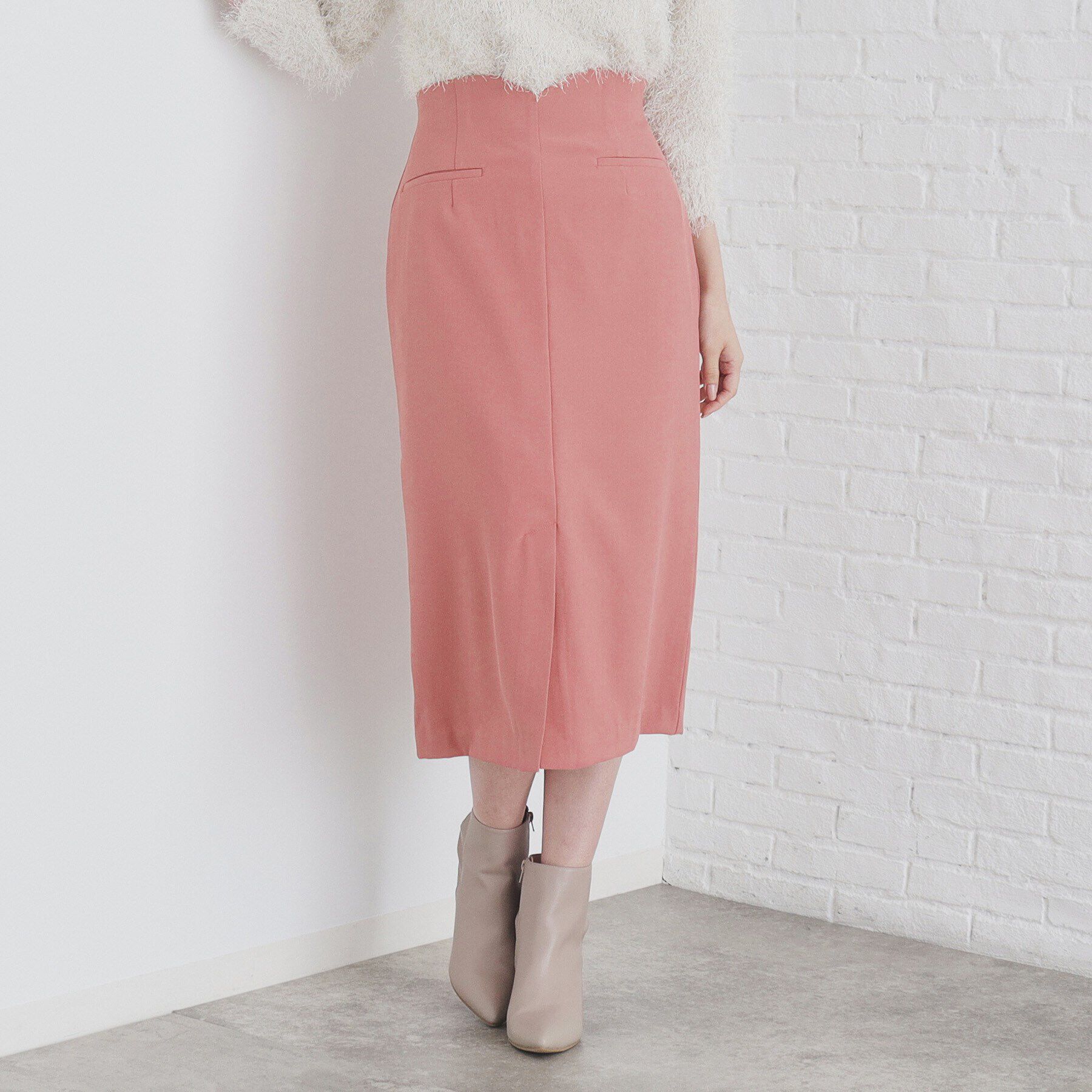 index「ストレッチハートウエストタイトスカート【洗濯機洗い可/防シワ】」|スカート|オレンジ(065)