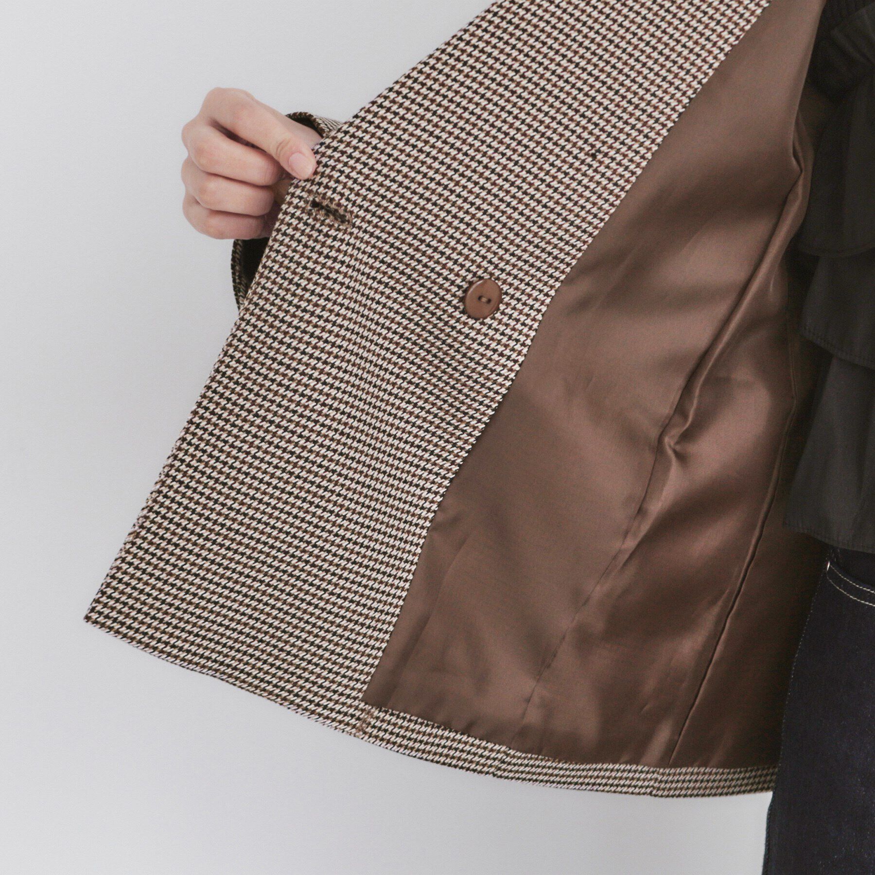 index「《BAILA掲載》ダブルクロスジャケット/セットアップ対応【洗える/イージーアイロン】」|テーラードジャケット|