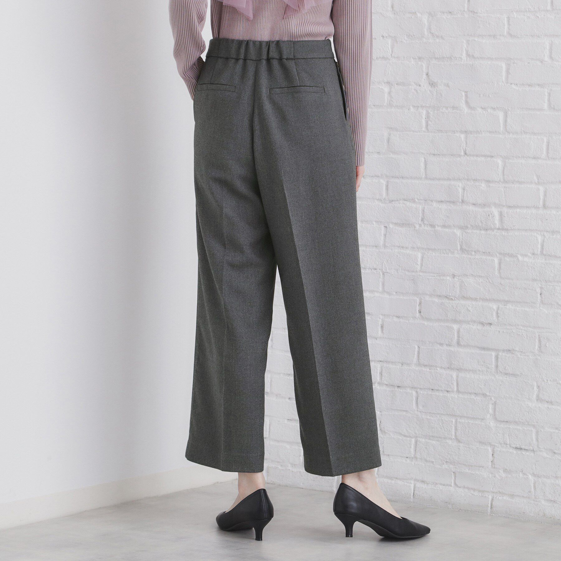 index「《BAILA掲載》ストレッチマリンワイドパンツ/セットアップ対応【洗濯機洗い可/イージーアイロン】」|その他|