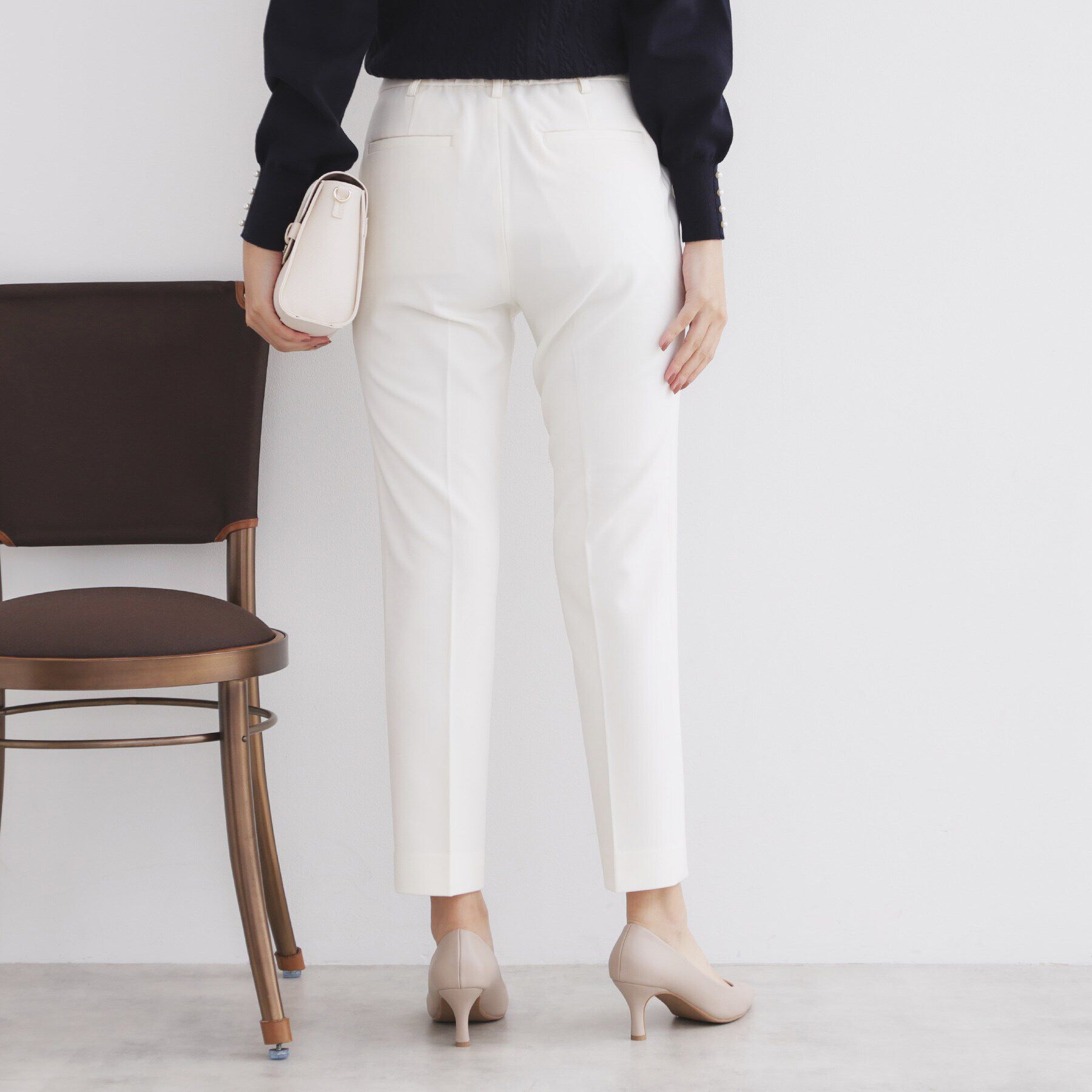 index「《XS-LLsize》裏起毛ストレッチテーパードパンツ【洗濯機洗い可/吸湿発熱/防シワ】」|その他|