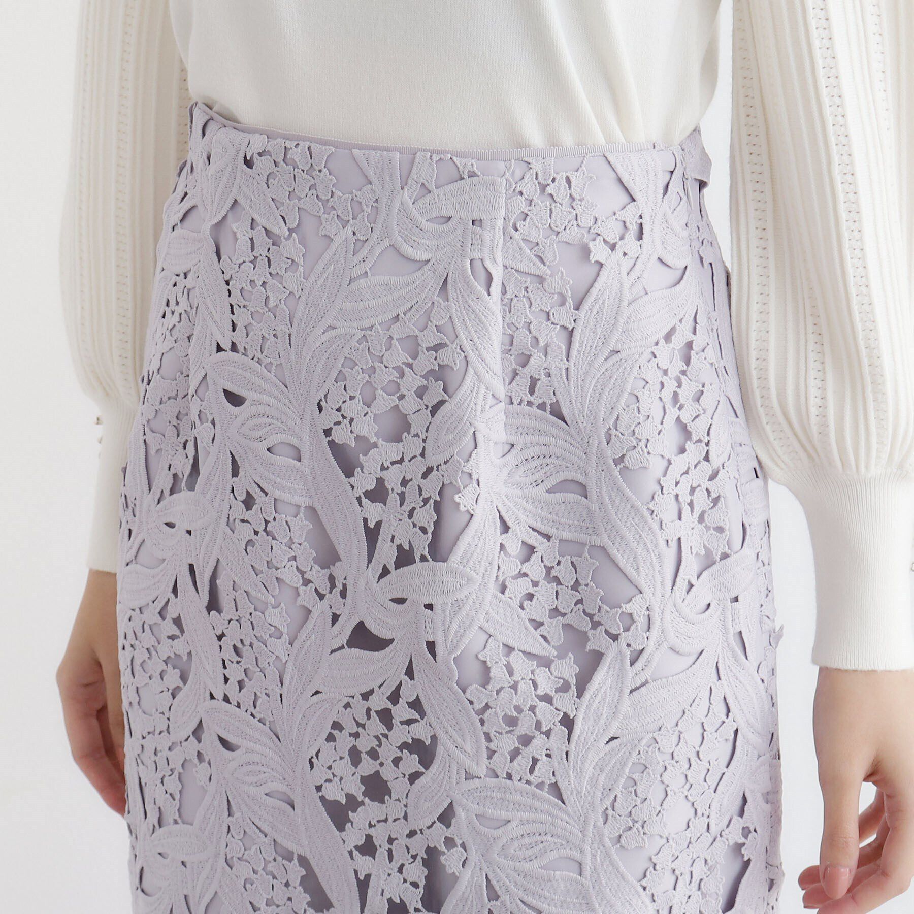 index「スズランレースタイトスカート【洗濯機洗い可】」|スカート|