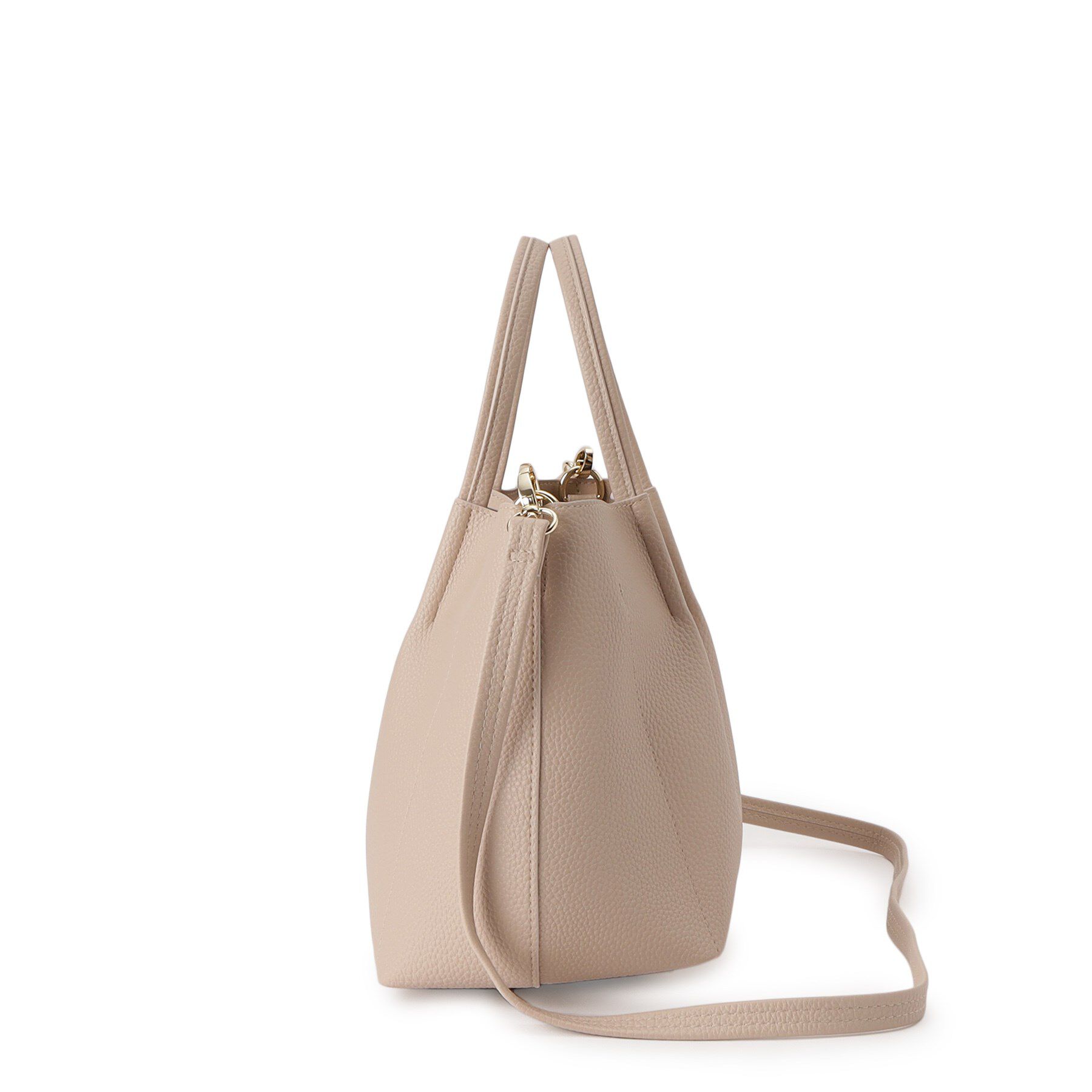 index「【2WAY】フラワーパーツ合皮ミドルトートバッグ」|トートバッグ|