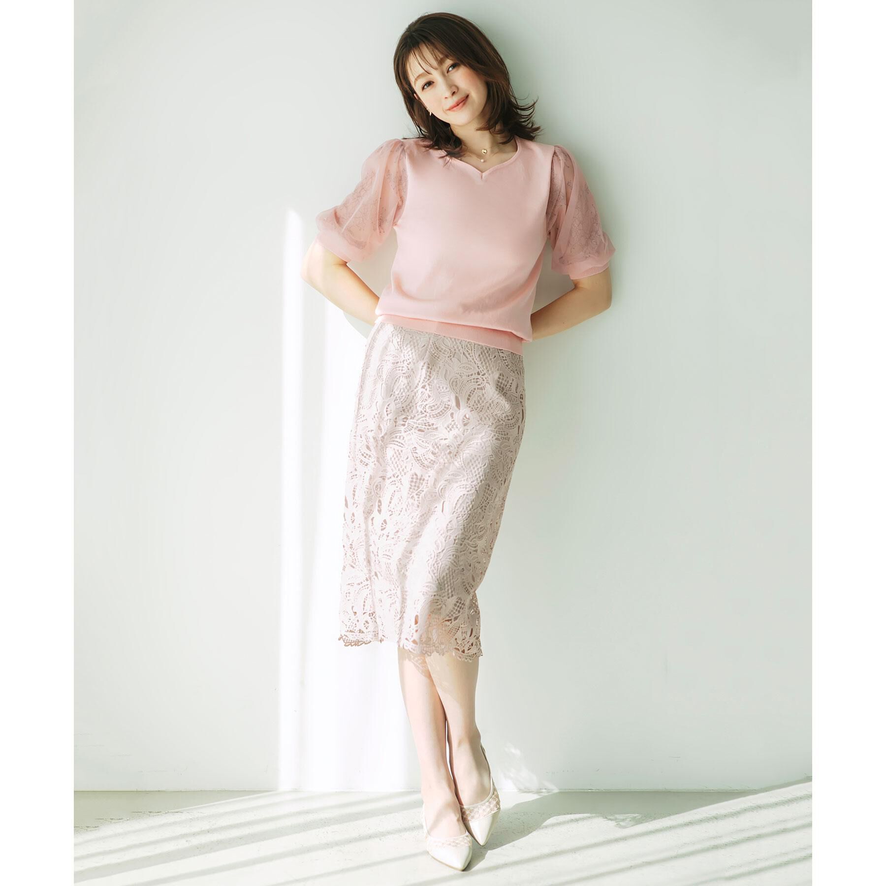 index「レースチュールフラットパンプス」|パンプス|