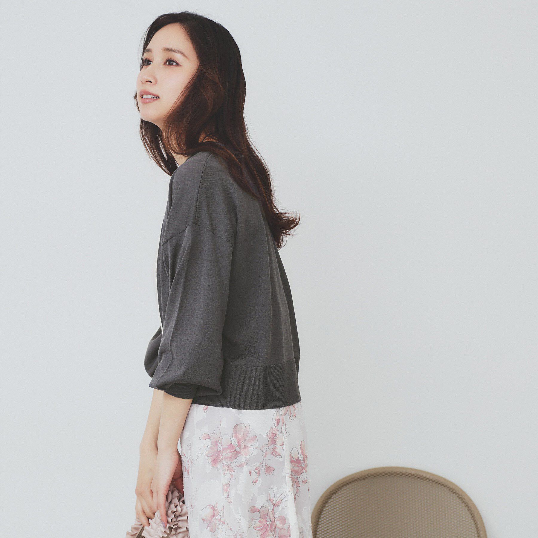 index「《6色展開》リラクシーショートカーディガン【洗濯機洗い可/接触冷感/抗ピル】」|カーディガン|