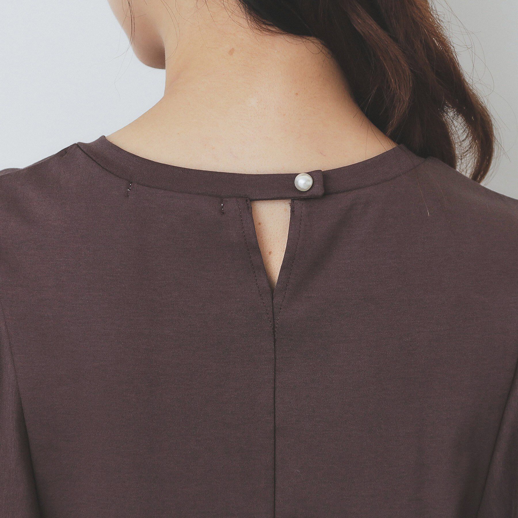 index「《美人百花掲載/XS-3Lサイズ》フレアスリーブバックシャントップス【接触冷感/UVケア/洗濯機洗い」|Tシャツ・カットソー|