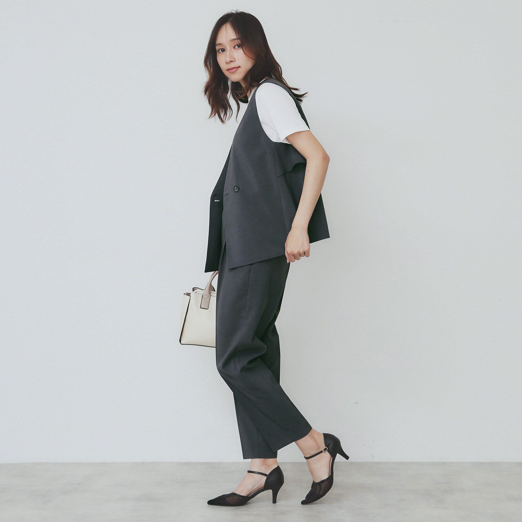 index「ベルト付きストレッチテーパードパンツ/セットアップ可【洗濯機洗い可/吸水速乾/接触冷感】」|その他|