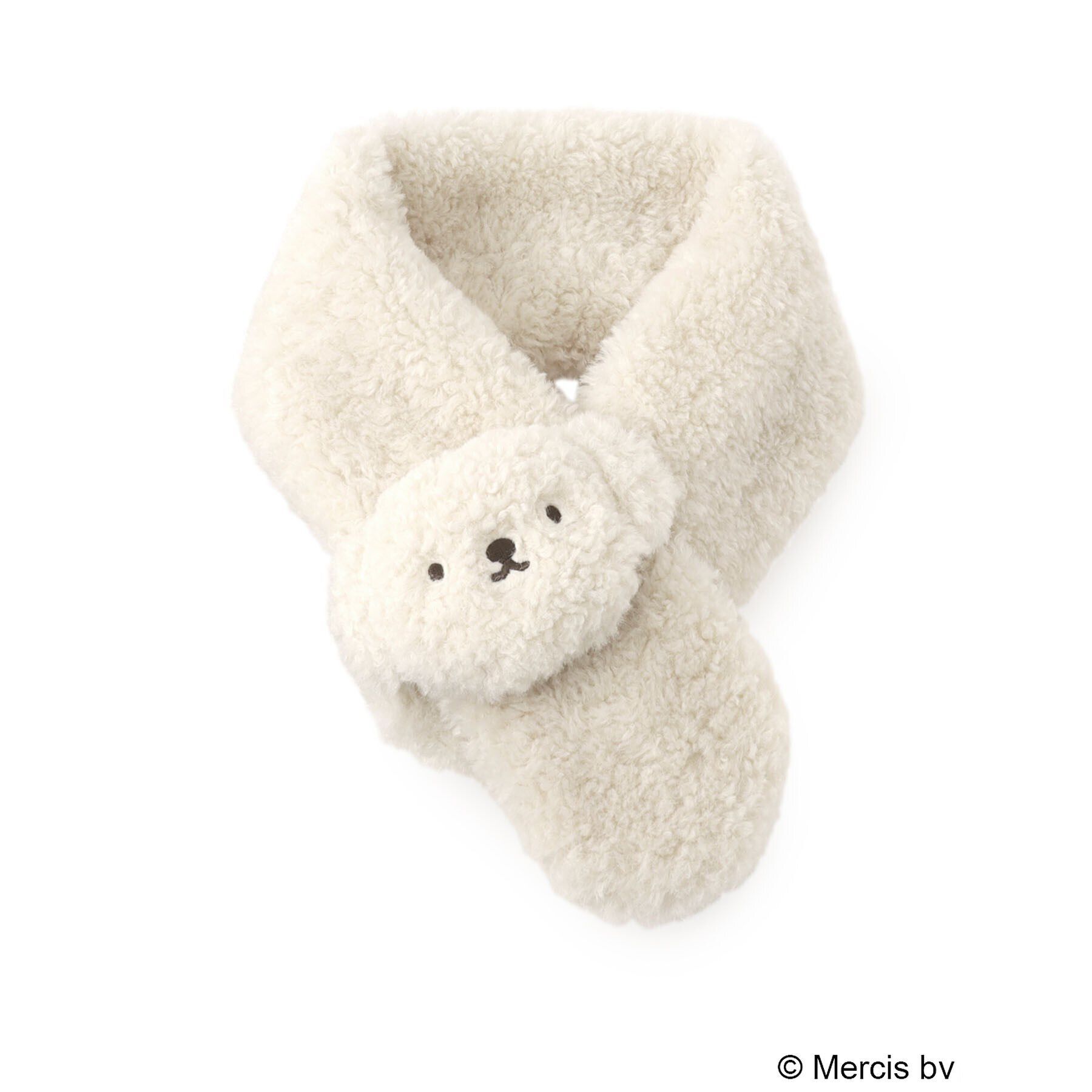 OPAQUE.CLIP「【コラボ】Dick Bruna &times; OPAQUE.CLIP フェイクファーティペット ボリス」|ストール|アイボリー(004)