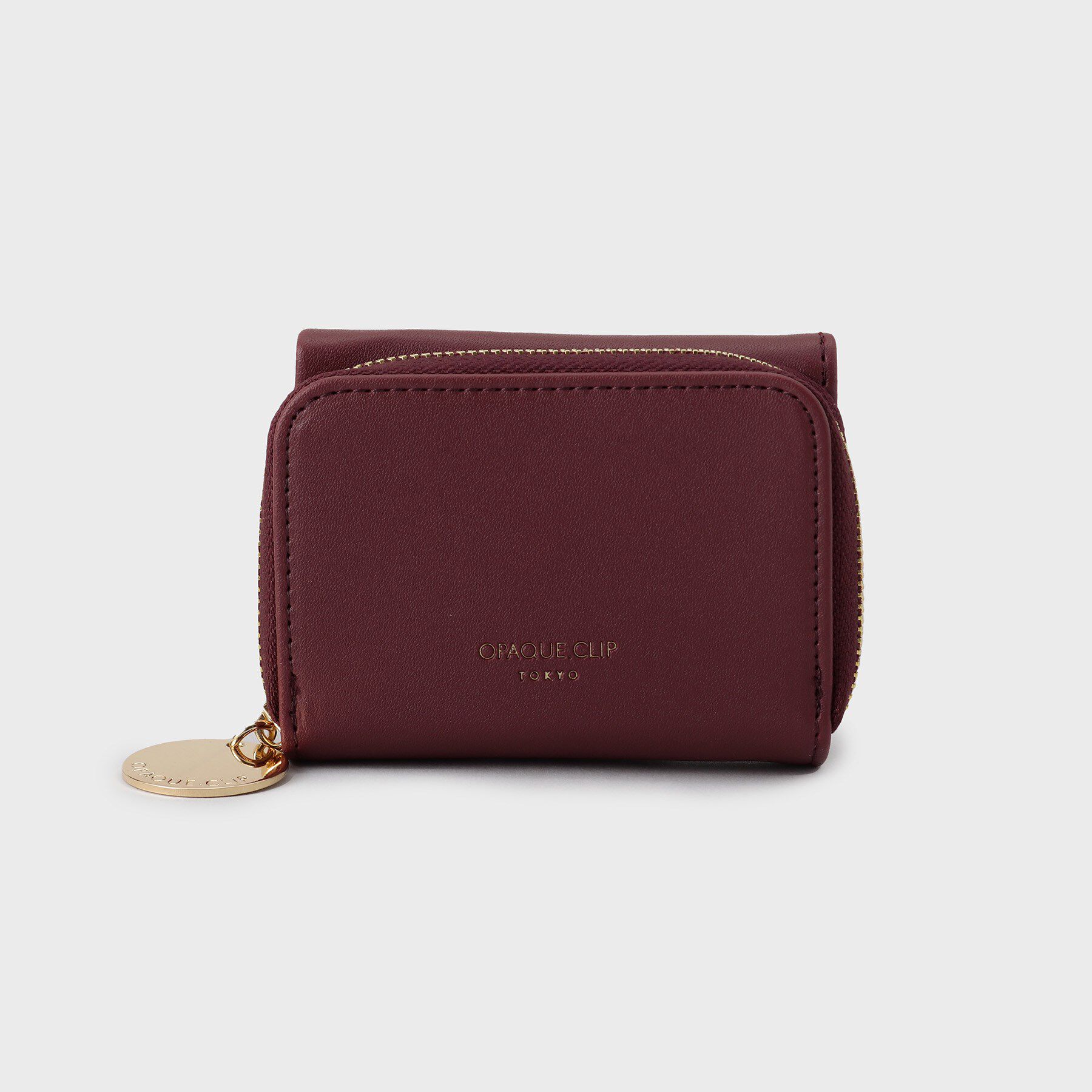 OPAQUE.CLIP「三つ折りコンパクトウォレット」|財布|ボルドー(064)