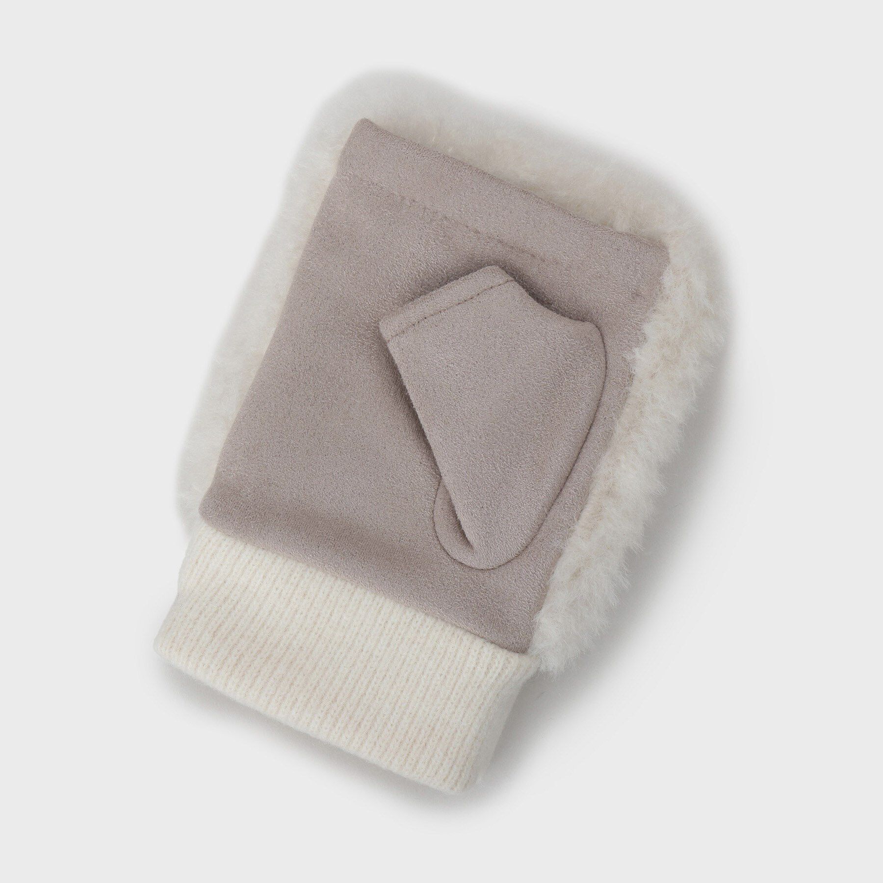 OPAQUE.CLIP「フェイクファーフィンガーレスグローブ」|手袋|