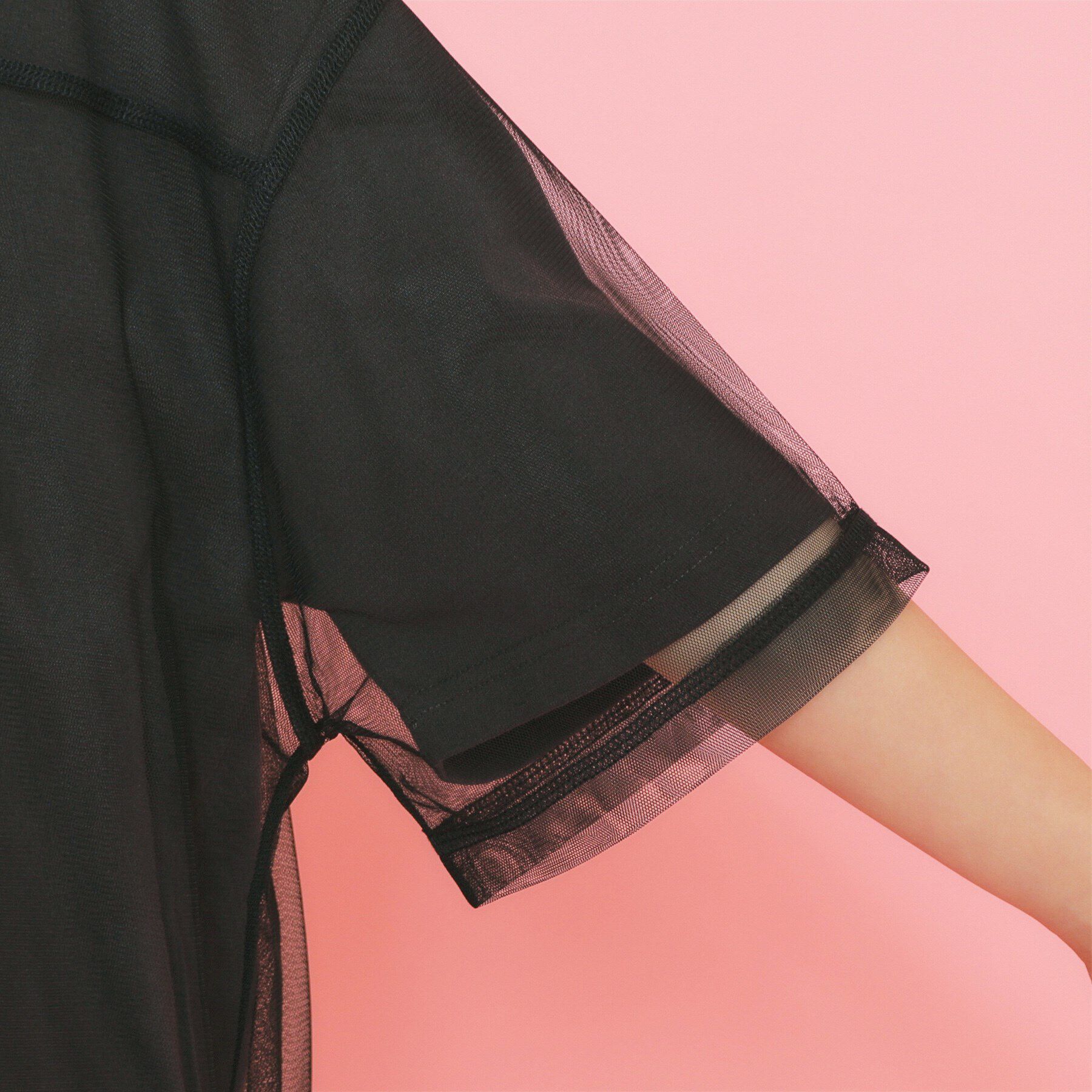 PINK-latte「【セットアイテム】チュールレイヤードTシャツセット」|Tシャツ・カットソー|