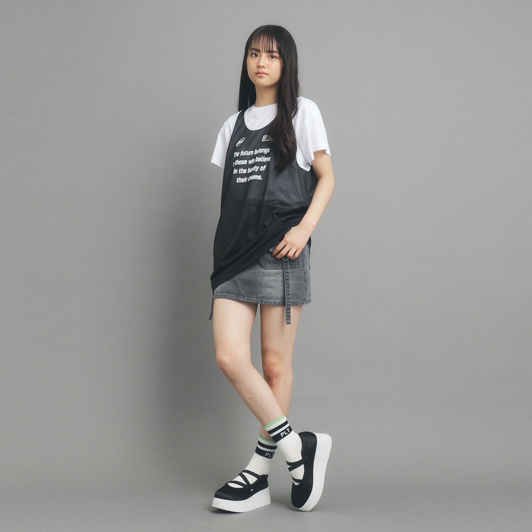 PINK-latte「【セットアイテム】メッシュワンピース」|その他|