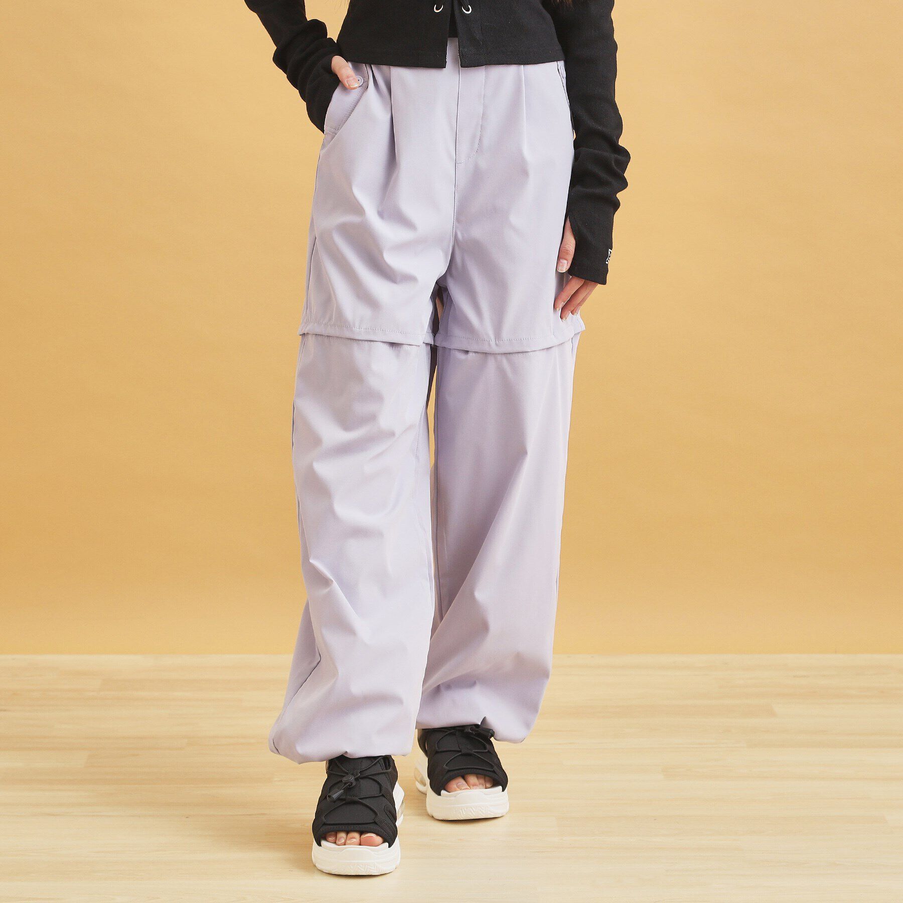 PINK-latte「2WAYシャカシャカパンツ」|その他|パープル(081)