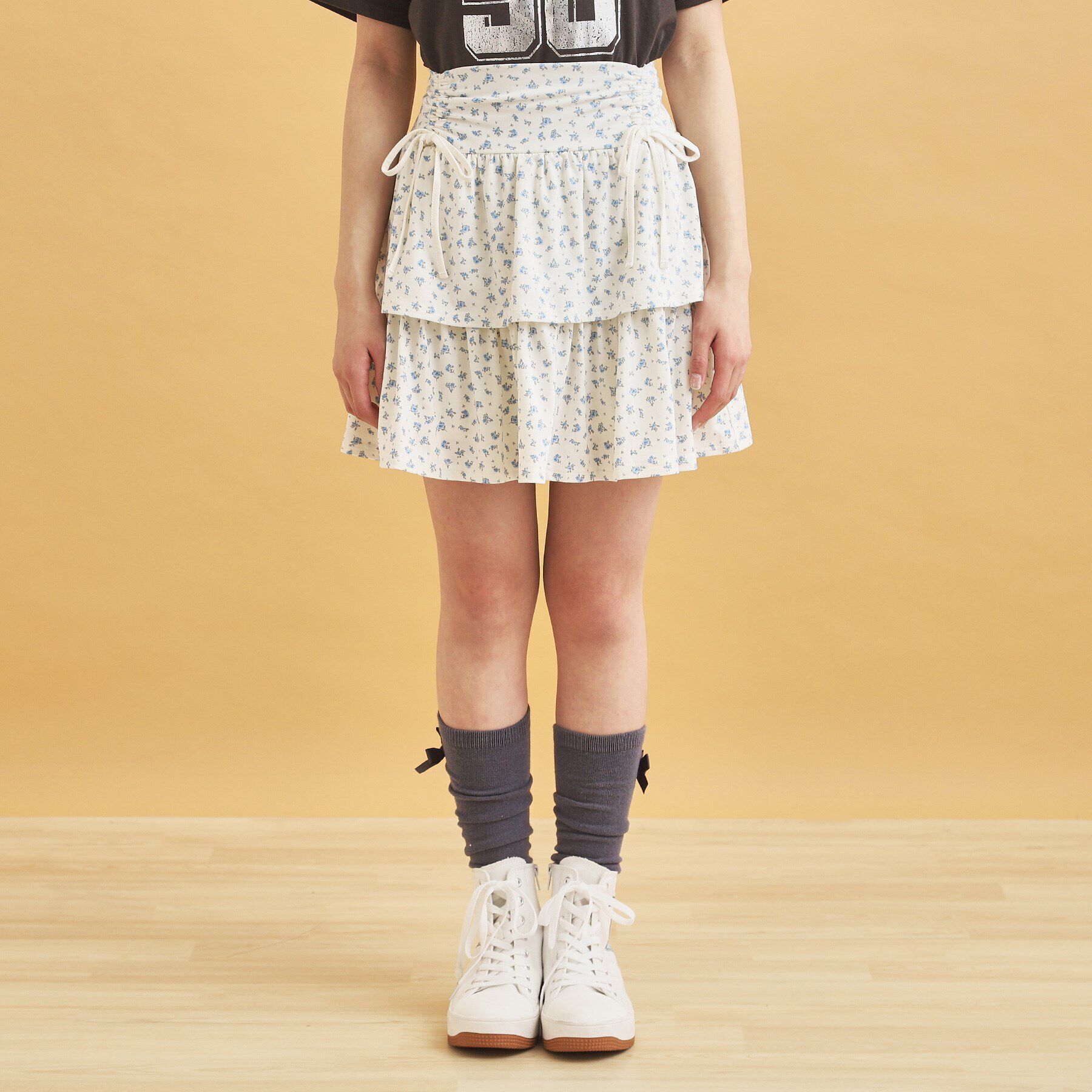 PINK-latte「リボンティアードスカート」|スカート|