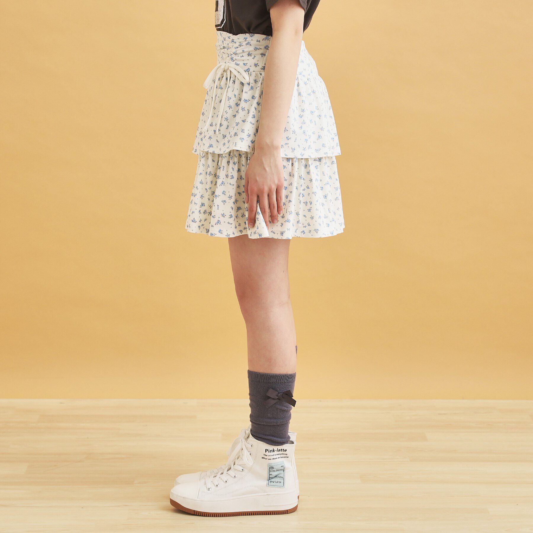 PINK-latte「リボンティアードスカート」|スカート|