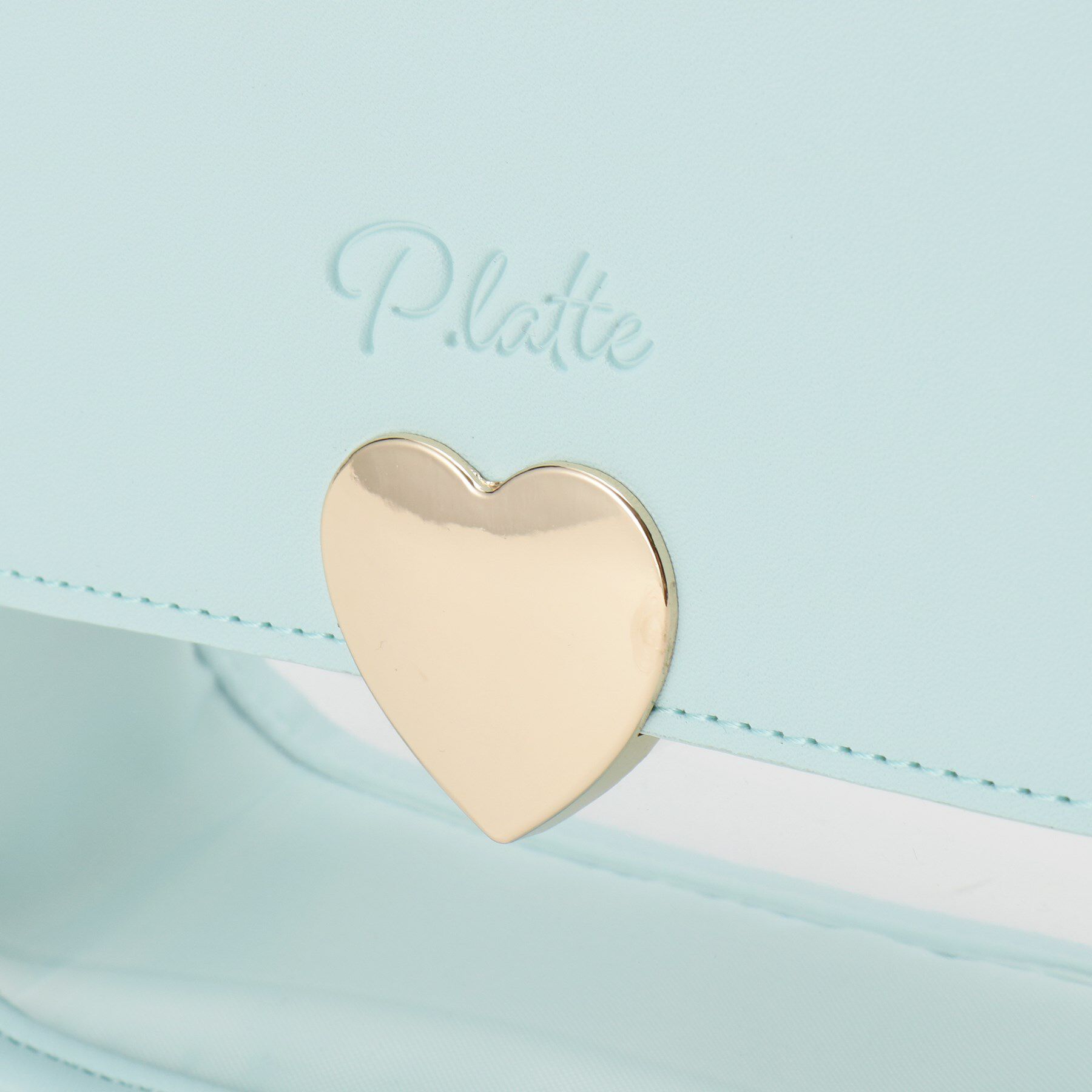 PINK-latte「ハートバックルPVCショルダーバッグ」|ショルダー・メッセンジャー|