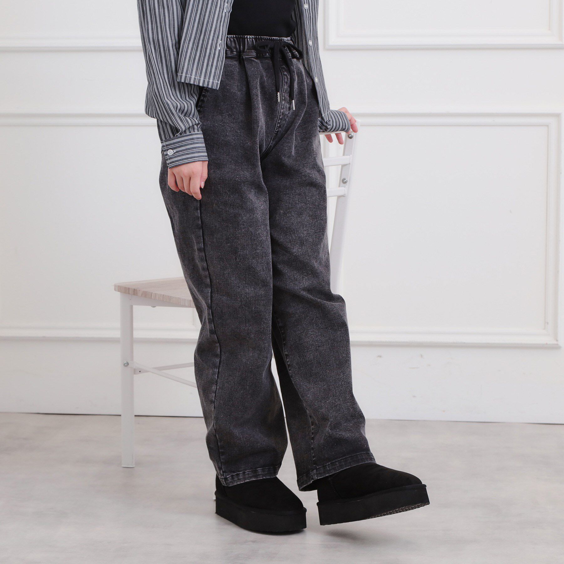 PINK-latte「裏起毛イージーロングパンツ」|その他|