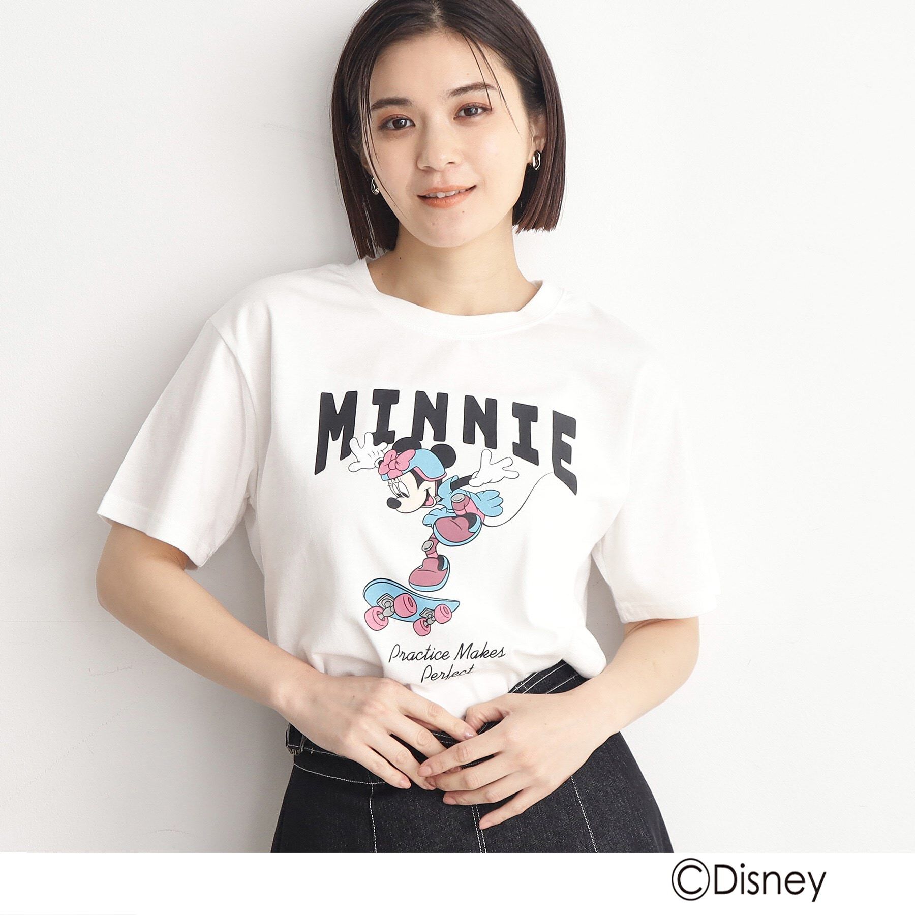 THE SHOP TK「【ミッキーマウス＆ミニーマウス】みんなでお揃い_Ｔシャツ」|Tシャツ・カットソー|アイボリー(104)