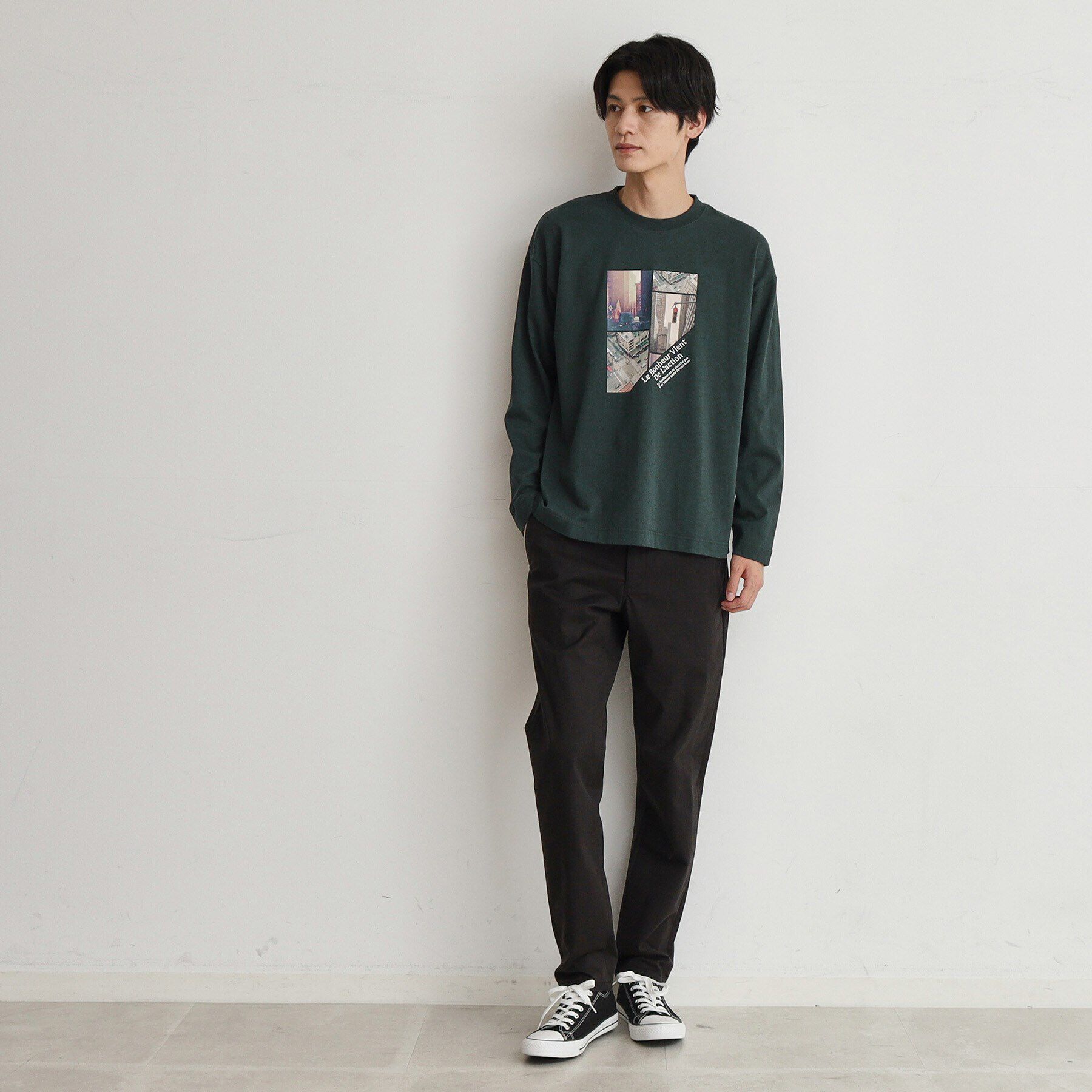 THE SHOP TK「【6色展開】Parisフォト／ロゴ長袖Tシャツ」|Tシャツ・カットソー|